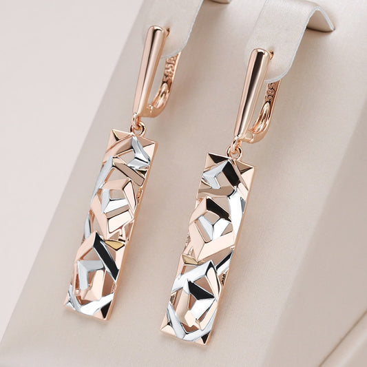 Square Wide Drop Earrings